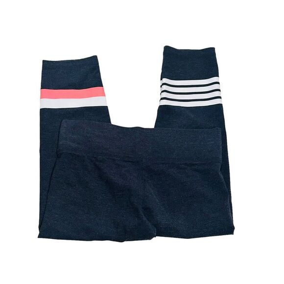 10/$25🦋 Victoria's Secret Dark Blue Ankle Pants w/ Coral/White Stripes - Medium - Picture 5 of 13